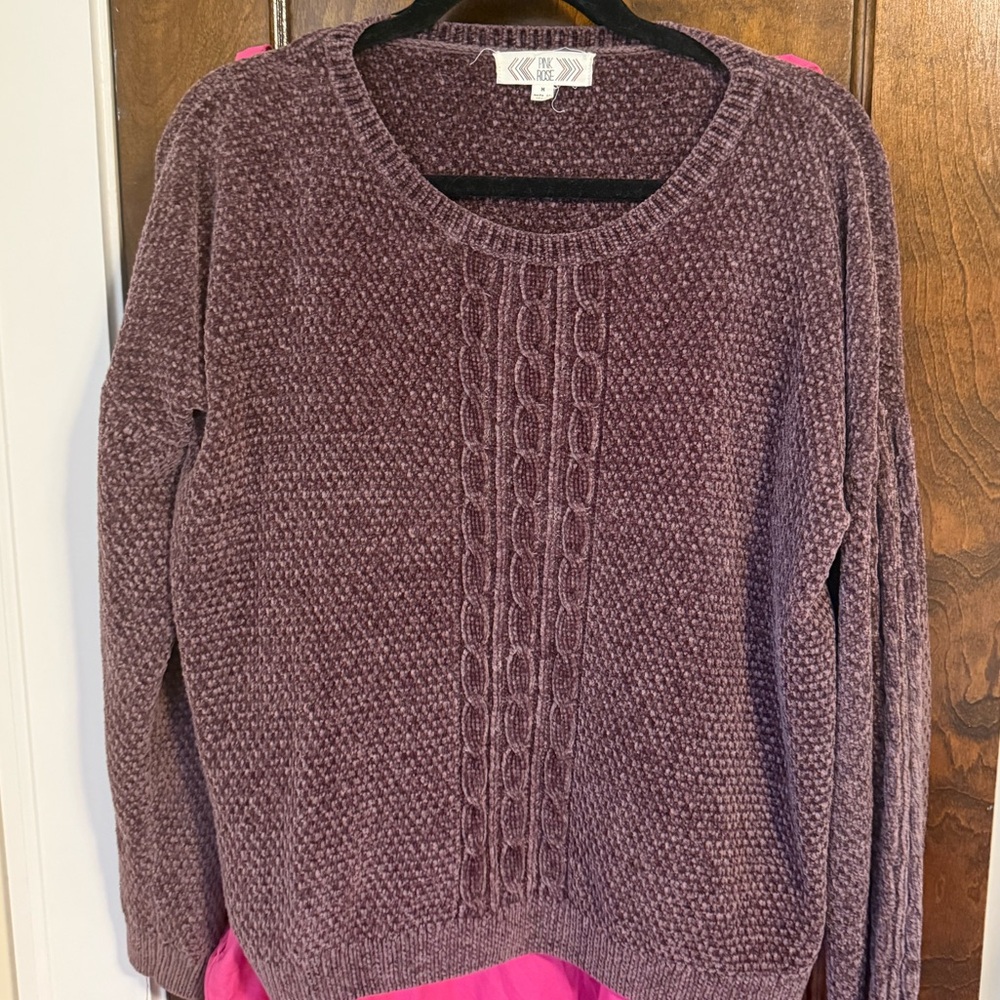 PINK ROSE | Super Soft Purple Sweater Size Medium